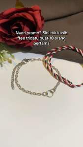Gelang ring rantai silver titanium