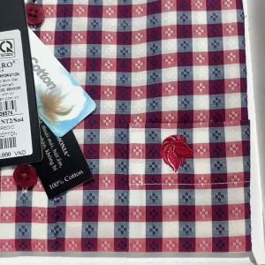 Áo SM ngắn tay lai ngang San sciaro sản phẩm cao cấp của viettien (4J0059) Áo Cotton 100% Trắng Đỏ Áo Sơ Mi Đắp Cổ Kiểu Dáng Regular - Lazada