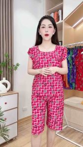 Đồ bộ mặc nhà/set bộ đi chơi. LỬNG ỐNG RỘNG CHẤM BI. (Free size 60kg). chất vải thun lạnh co giãn 4 chiều.