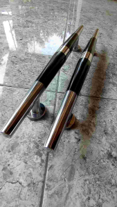 Handle Gagang Pintu Model Pensil Panjang 45cm Hitam Glossy