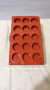 Silicon Chocolate Molders Round Shape only ( 5 pieces minimum order )
