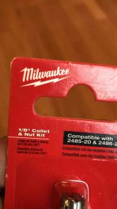 Milwaukee 1/8 in. Collet Accessory