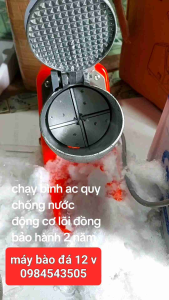 máy bào đá chạy điện bình ac quy 12 v cao cấp