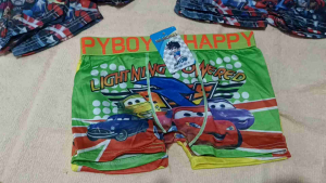 3PCS CELANA DALAM BOXER ANAK COWOK HAPPY BOY M L XL