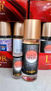 Parfum murah best seller LAmor Black Opium wangi bunga Opium 10ml roll on/30ml Spray