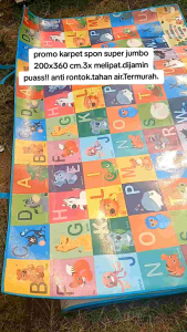 PROMO KARPET SPON EVA SUPER JUMBO 200X350 CM 3X MELIPAT DIJAMIN PUAS