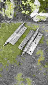 Engsel Pintu Rumah Kuningan Antik Motif H Antik 2 Pcs
