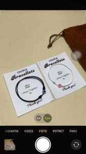 Gelang Couple Love Glow in the Dark BISA MENYALA DALAM GELAP Tali Korea Anti Air