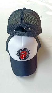 r2fshop - Topi Pria Jaring Baseball Dewasa Motif Band Rolling Stone / Topi Trucker Hat Terbaru