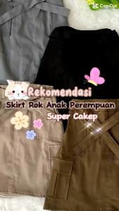 Rok Kargo Anak Perempuan Usia 4-10 Tahun