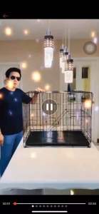 กรงสุนัข ( กรง #2 ชั้นลอยพร้อมบันได ) กรงเเมว กรงกระต่าย กรงสัตว์เลี้ยง กรงหมา