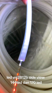 LED RGB WS2812B 5V SIDE VIEW 144 LED DAN 170NLED PERMETER LAMPU LED STRIP WS2812B NYALA SAMPING 5 VOLT