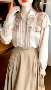 TM 7744 Kemeja Eugenia embroidery collar shirt import