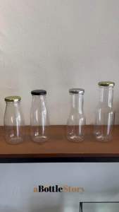 PET Clear Plastic Bottle Storage Beverage Milk Juice Tea Coffee 250ml / 300ml
