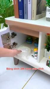 Băng Keo 2 Mặt Siêu Dính Ngắn 3M Băng Keo Trong Suốt Dày 0.5mm Tái Sử Dụng Độ Dính Cao