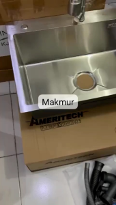 KITCHEN SINK 1 LUBANG BESAR STAINLESS STEEL / BAK CUCI PIRING BCP 1 LUBANG STAINLESS