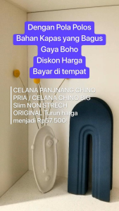 Celana Panjang Chino Polos Casual Pria Premium Quality Kain Slim Fit Formal Slim