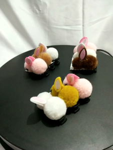 Jepitan Anak Bulu Kelinci isi 3 pcs