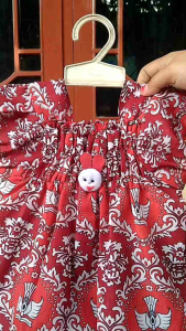 SETELAN BAYI / ANAK BAHAN SANWOS MOTIF BATIK SEKOLAH