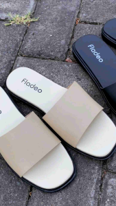 Sandal wanita selop fladeo simple dan elegant kekinian 2024