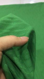Vải Voan xốp thêu màu xanh lá mềm co giãn nhẹ (khổ 1m5)may đầm váyáo kiểu đồ bộ