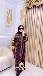 gamis storjoan set hijab batik