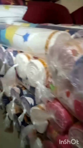 Bahan Kain Spray katun polimikro MIXUE star/bulan bahan spray (harga per 50cm)lebar 240cm