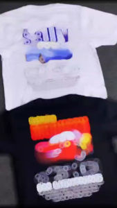 Kaos Ligthing Mcqueen & Sally Carrera V2 | Baju T-shirt Couple Pasangan | Kaos Pria & Wanita