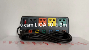 Ổ cắm LiOA 10 lỗ 3m 4D6S32 - 5m 4D6S52 kéo dài đa năng 2-3 chấu chính hãng