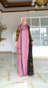 GAMIS DRESS MATT TWILL UNIQLO SHINE MIX TROSO JUMBO