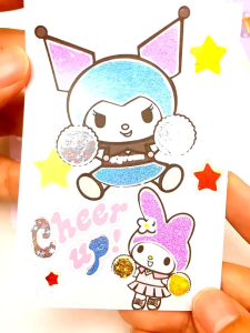 Sanrio Magic Art Diy Colorful Handmade Kuromi Melody Dress up Colorful Painting Book