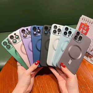 Casing HP iPhone 11-14 Soft Case Magsafe Premium Mewah Terbaru