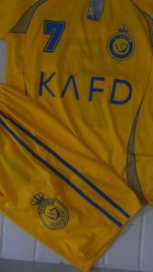 Baju Bola RONALDO LENGAN PANJANG al nassr untuk anak usia 6-12 tahun
