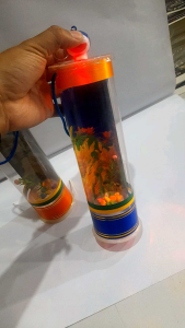 AQUARIUM MINI MIKA IKAN CUPANG LED FREE BATRE SUDAH NYALA / AQUARIUM