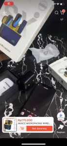 Microphone Wireless Portable SX5 Mic Clip On Live Streaming Vlog Mic Vlogger Microfon Bluetooth Nirkabel