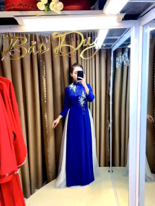 Áo dài mẹ tiệc sui gia hỏi cưới làm sui thiết kế