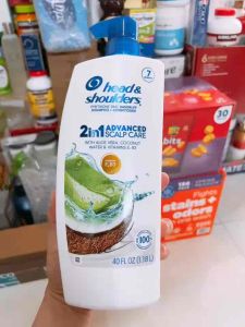 Dầu Gội Xả 2in1 Dừa và Nha Đam Head & Shoulder Scalp Care Vitamin E& B3 1.18Lit Của Mỹ