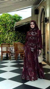 GAMIS TERBARU SYARI SYARI TRENDI BRANDED PRODUK PREMIUM FASHION MODERN MEWAH ELEGAN BAJU DRESS ETNIK MUSLIM BATIK ETNIK VALERI