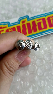 อารัตน์นอตซิ่ง น็อตเกลียวปล่อย M4×20(เบอร์6)หัวแฉก สแตนเลส จี้ลายขัดเงา ราคาต่อ1ตัว