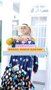 KANINA DRES - GAMIS KEKINIAN BAHAN VISCOSE MOTIF CANTIK | BUSUI FRIENDLY | LENGAN KERUT BY ANNAIRA.ID