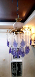 Lampu hias dekorasi ruang tamu kristal akrilik ungu