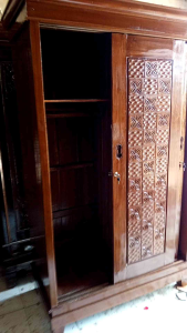 Lemari Pakaian Jati 2 Pintu Sleding Cahaya Jati Furniture
