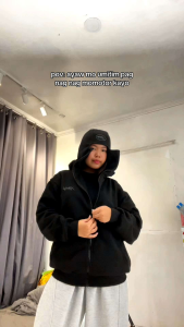 Balaclava Double Hood Zip Up Hoodie Jacket Windproof Rider Jacket for All Seasons