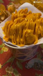 โมเดลไก่ป๊อปราดชีส (ขนาดถ้วย 390 ซีซี) โชว์แล้วขายดี สินค้าไม่เน่าไม่เสีย