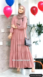 GAMIS SUSUN REMPEL RAYON TERBARU GAMIS SUSUN WANITA KEKINIAN