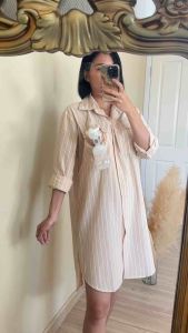 MAMARI.TH ชุด EMMA ชุดคลุมท้องให้นมได้ ตรงกระเป๋าเสื้อ