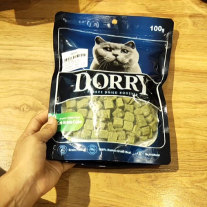 Ready Stock Dorry Freeze Dried Booster Premium Treat for Cats Grain Free 100% Human Grade Meat No Artificial Additives CatGrass Cube 100g