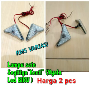 Sein tempel Segitiga Kecil ( Nyala LED Biru ) model baut