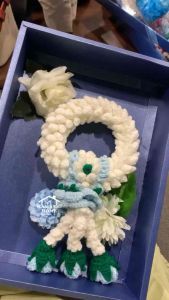 พวงมาลัยไหมพรม พวงมาลัยวันแม่ ของขวัญวันแม่