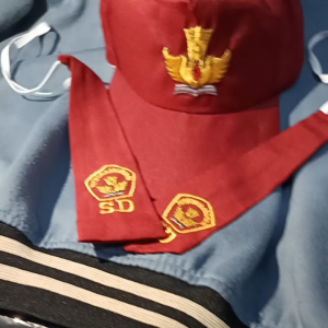 TOPI SEKOLAH // TOPI DASI LAMBANG TUTWURI HANDAYANI SD PUTRA PUTRI